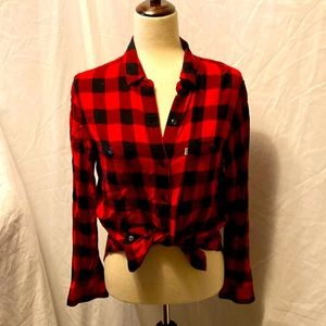 Levi’s Women’s Plaid Checkered Shirt Size Small